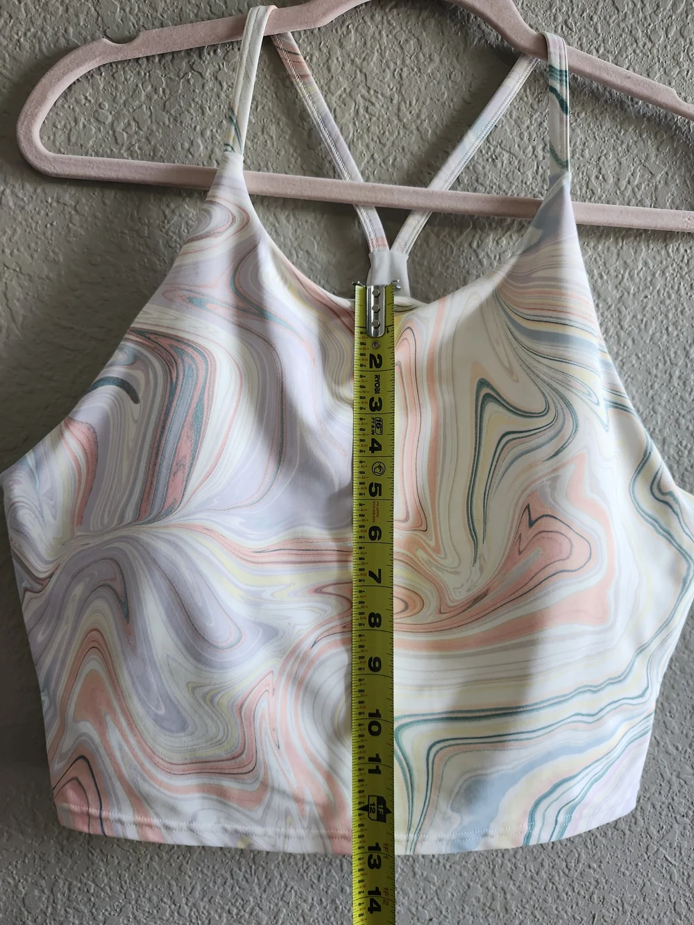 Old Navy Pastel Marble-Print Cropped Cami